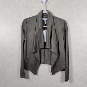 04500 Generation K thyme green faux suede jacket M NWT